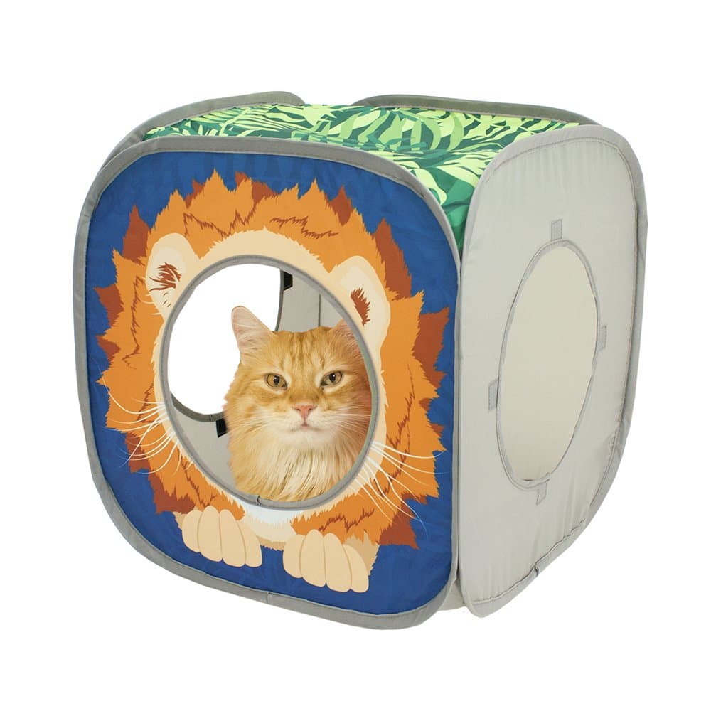 Kitty City Jungle Cube Combo: Collapsible Cat Cube, Tunnel & Bed