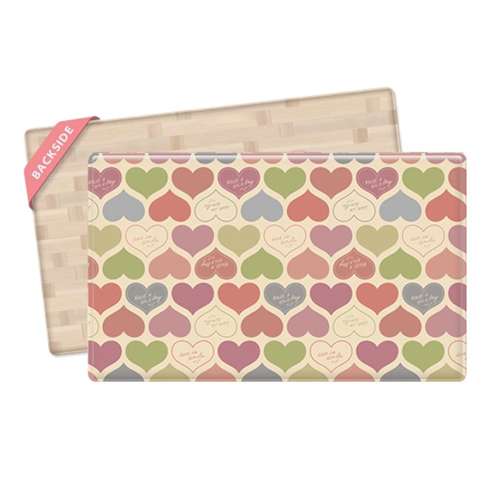 LG Hausys Design Cushion Super Size Lovely Heart Play Mat | 140x250x1.6cm | HD882254