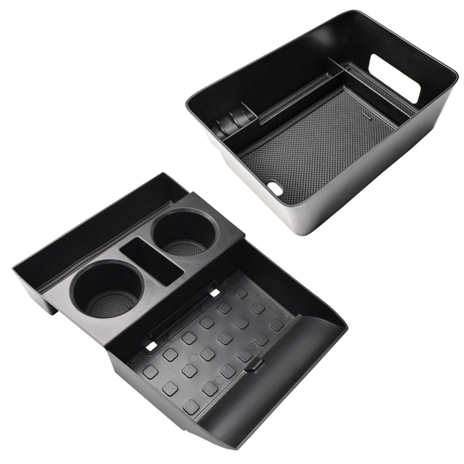 TACOBRO Center Console Tray and Lower Center Console Tray Compatible with Hyundai Santa Fe 2024 Accessories