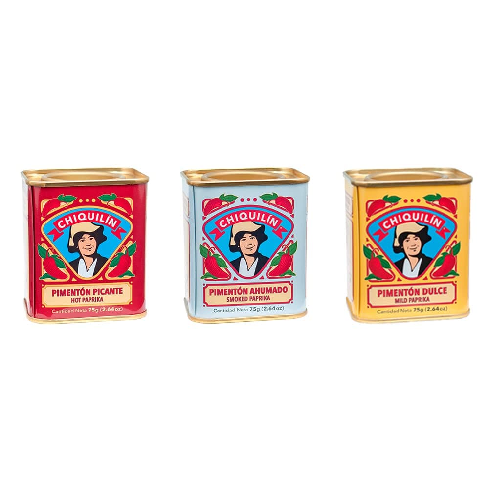 Chiquilin Mild, Smoked and Hot Spanish Peppers Set (Pack of 3)