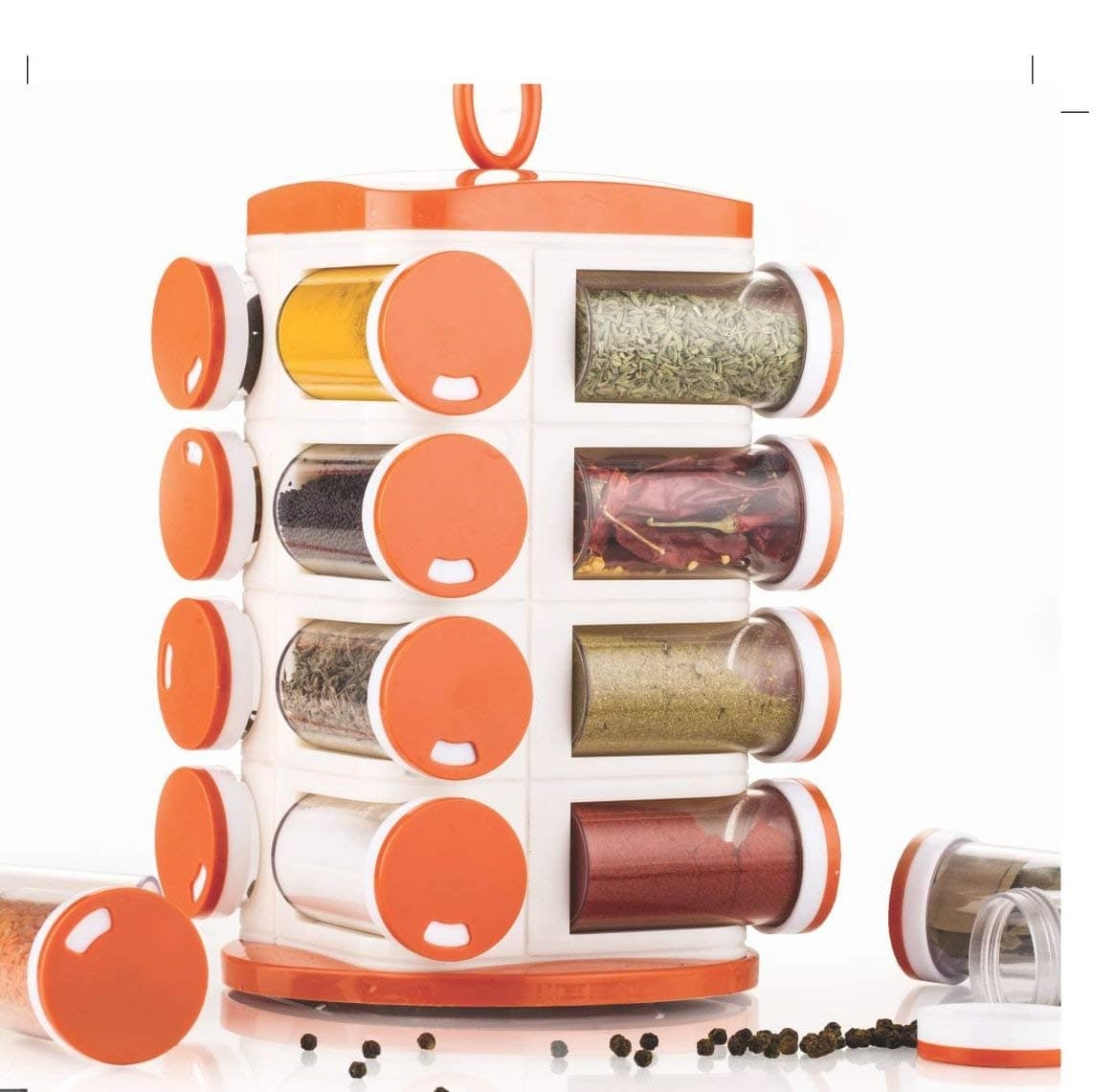 Plastic Spice Rack, Standard, Multicolour