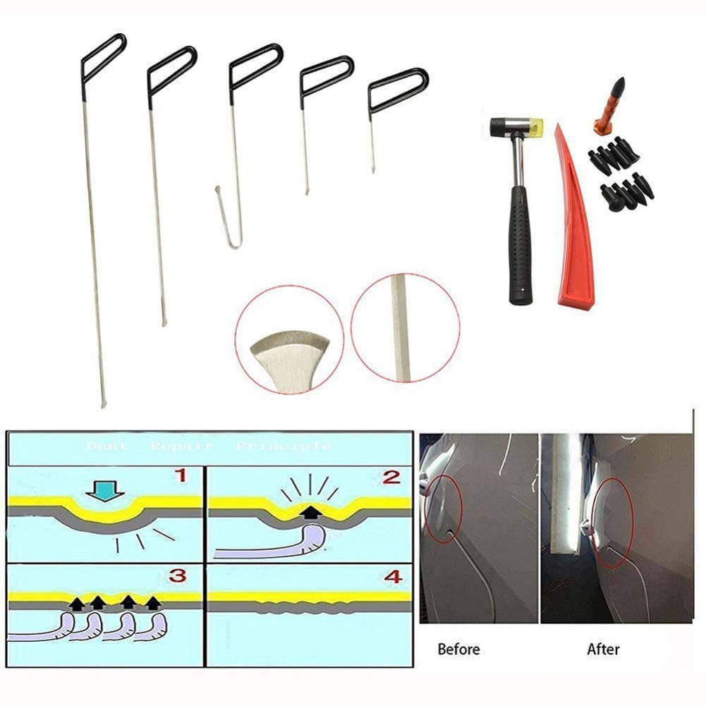 WGLLD Pdr Tools Whale Tail Tools - Paintless Dent Repair Whail Tails Paintless Dent Tools With Hammer Tap Down