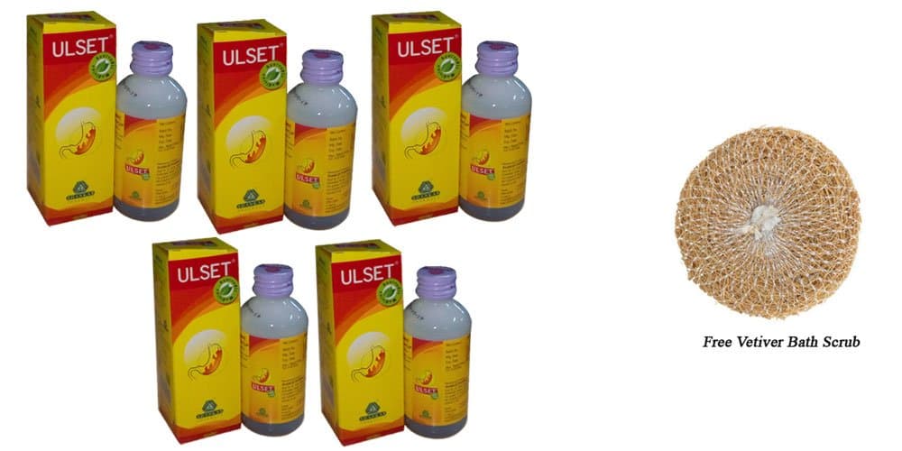 Pack of 5 - Shankar Pharmacy Ulset - 100ml + Free Vetiver Bath Scrub