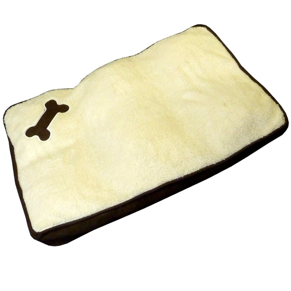 Value 4 Money Memory Foam Pet Dog Bed - Super Soft - Machine Washable - Pet Bed with Bone Design