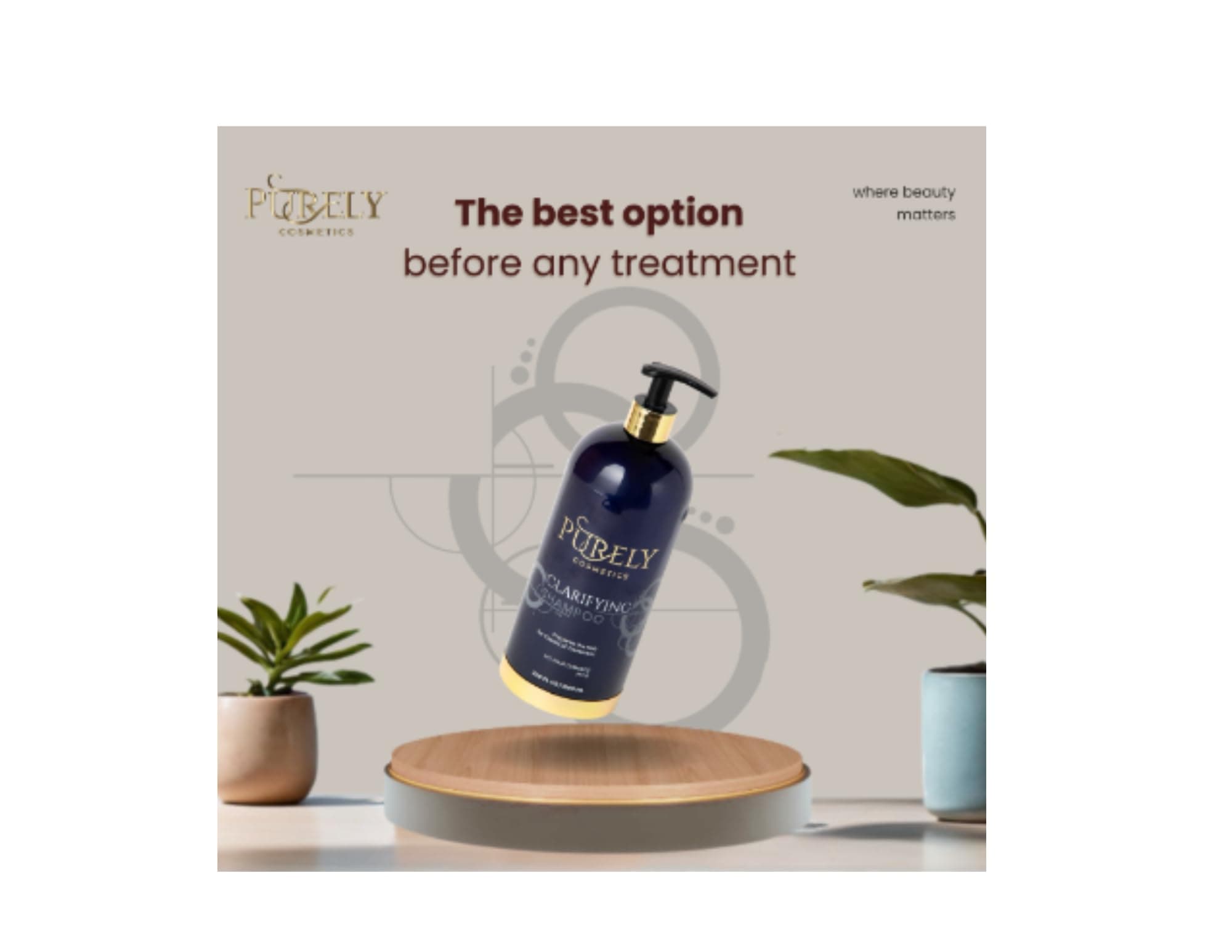 Purely Cosmetics Clarifying Shampoo - Deep Cleanse & Purify for All Hair Types