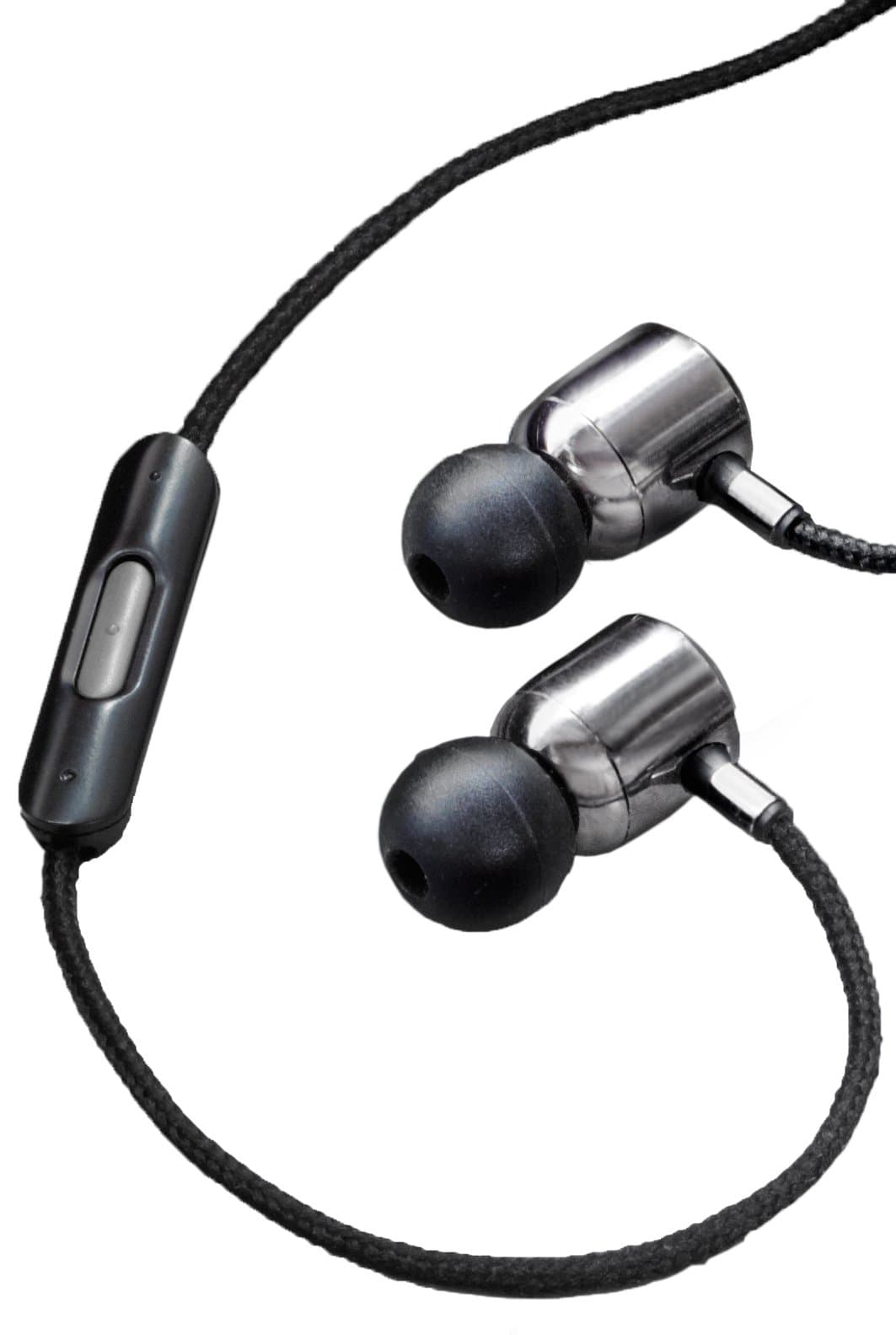 NHT SuperBuds In-Ear Aluminum Headphones with In-Line Controls (Black)