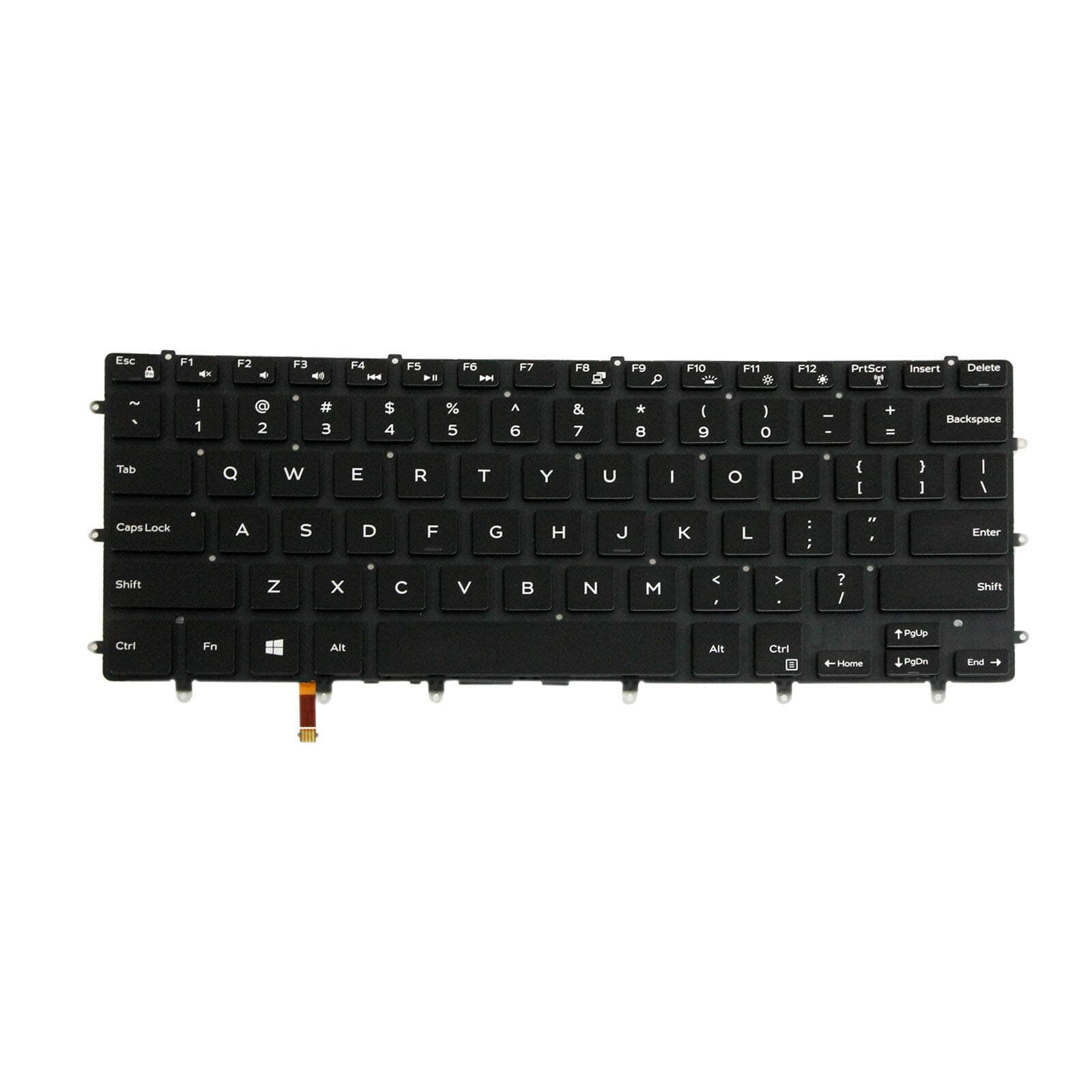 KBR Backlight Keyboard Replacement for Dell XPS 15 9550 9560 9570, Precision 15-5510 M5510, Inspiron 15 7558 7568 Laptop US Layout GDT9F