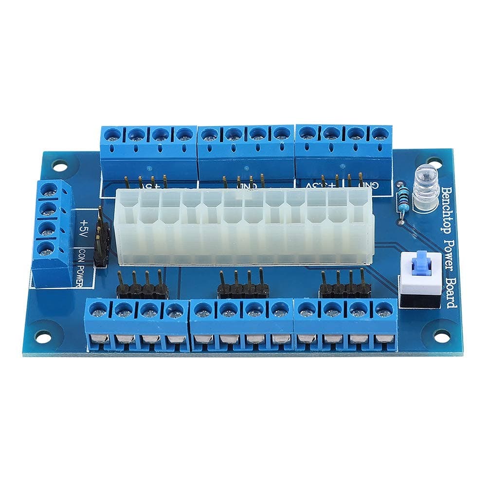 Eboxer 24/20Pin ATX Power Supply Bench Top Breakout Board Module Adapter for Computer PC