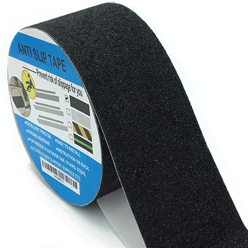 Anti Slip Tape Non Slip Strong Grip Abrasive Tape Roll Outdoor Stair Treads Non-slip Adhesive Safety Track Tape W2in X L16.5 ft Black