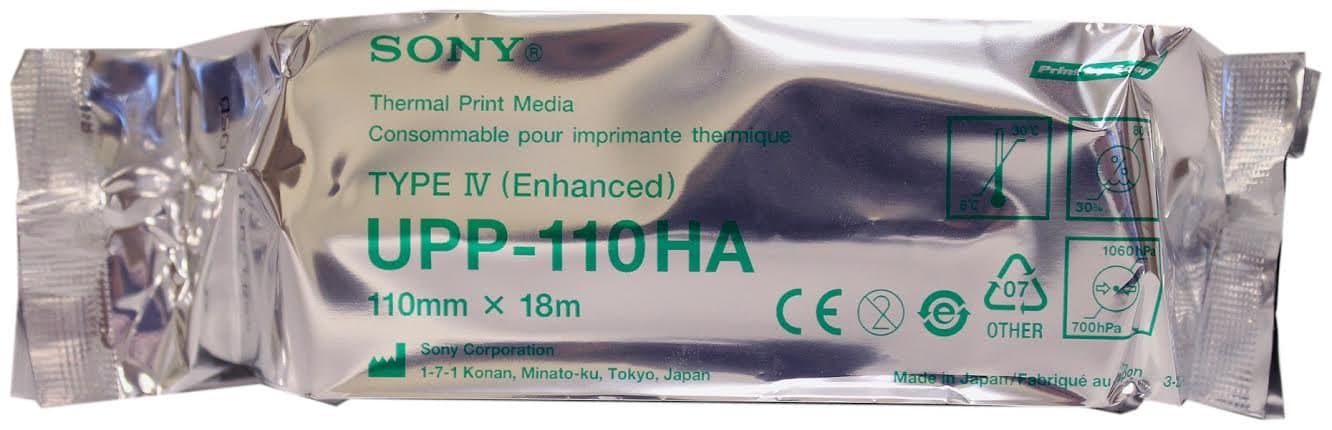 Sony Paper UPP110HA High Density Black and White Media Paper - 1 ROLL