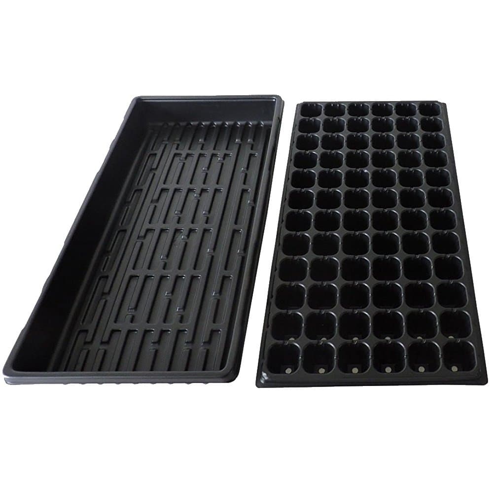 Premium Strong Seedling Trays - Heavy Duty Seed Trays (no Holes) for Seed Germination Propagation, Growing Microgreens, Wheatgrass, Hydroponics Growing Trays - 10" x 20" (Pack of 5)
