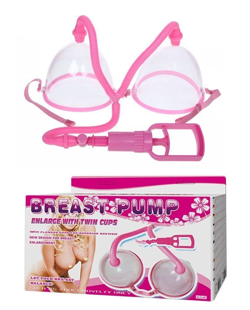 Dual Vacuum Suction Cup Breast Enlargement Pump Set/Female Breast Cup Enlarger