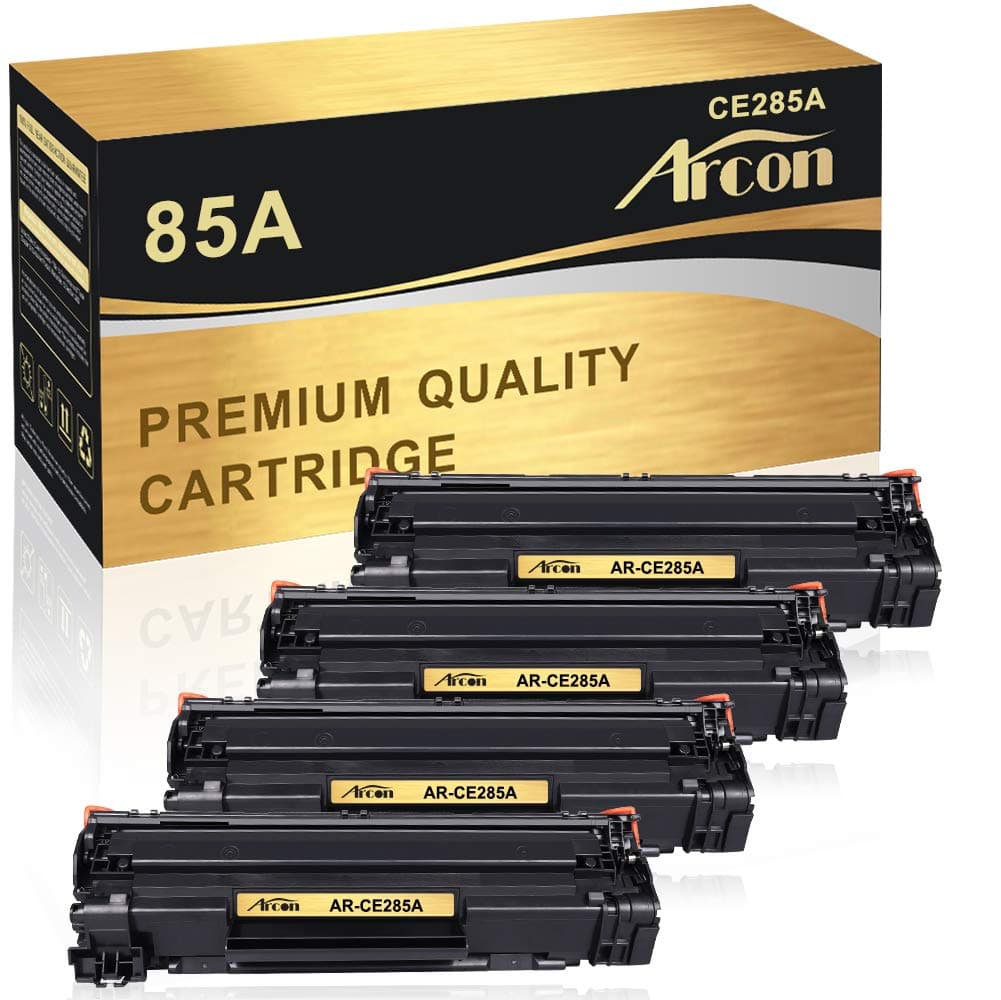 Arcon Compatible Toner Cartridge Replacement for HP 85A CE285A P1102w for HP Laserjet P1102w M1212nf HP Laserjet Pro P1100 P1102 P1102w P1102WHP Pro M1132 M1210 M1130 M1212NF M1217NFW Toner (4 Packs)