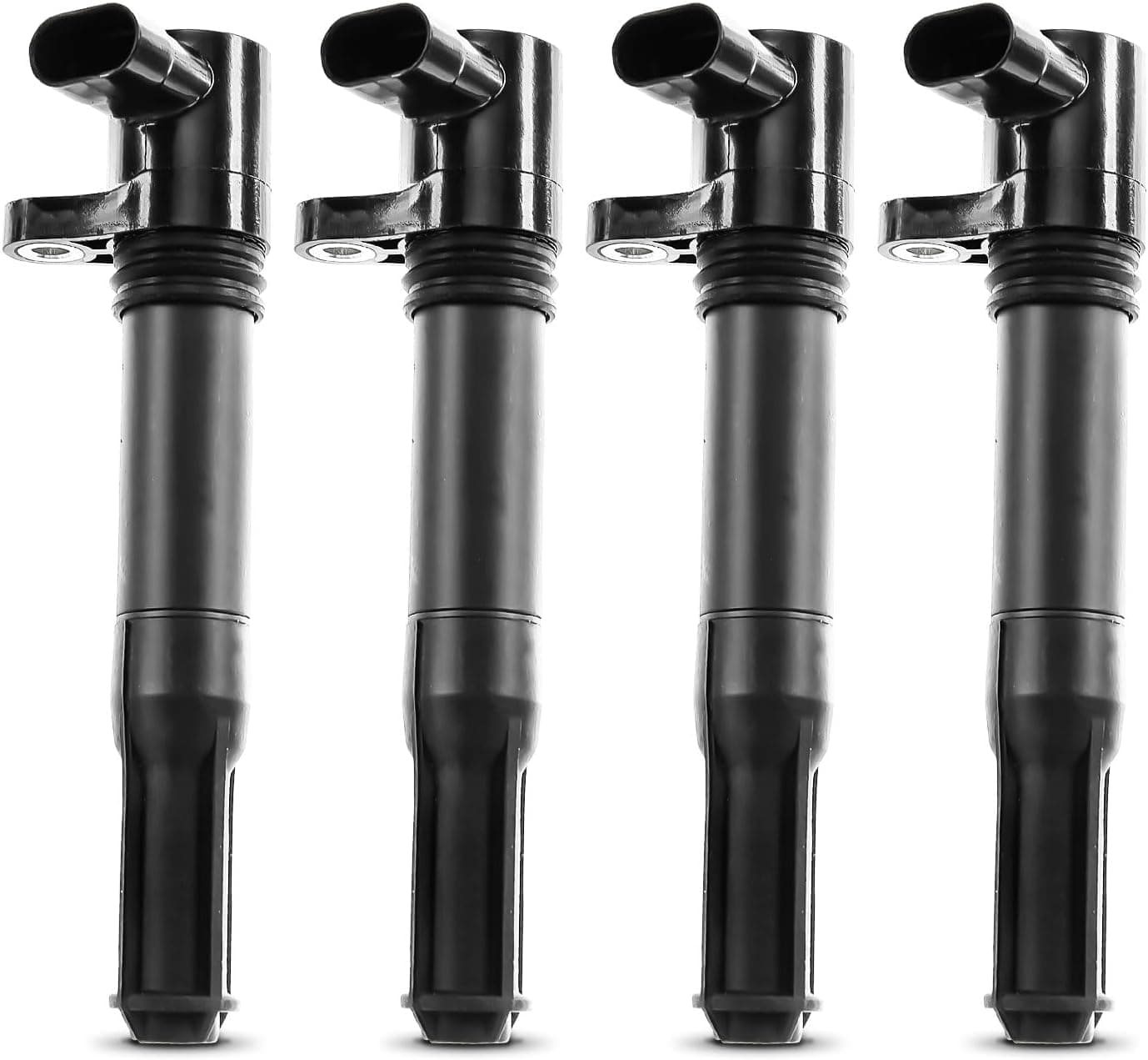 4x Ignition Coil Compatible with Mito 955 500 312 Bravo II 198 Doblo 263 Idea 350 Panda 169 Punto 188 Stilo Musa 1.2L 1.4L 2002-2017 46777288