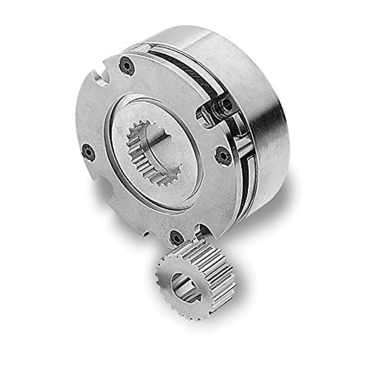 Deltran SB-30B24-E06S, SB Series, Power off Servo Brake Assembly, 3.35 in Outside Diameter, 0.3750 in Bore, 24 Vdc, 140 in-lbs Static Torque, Short Hub