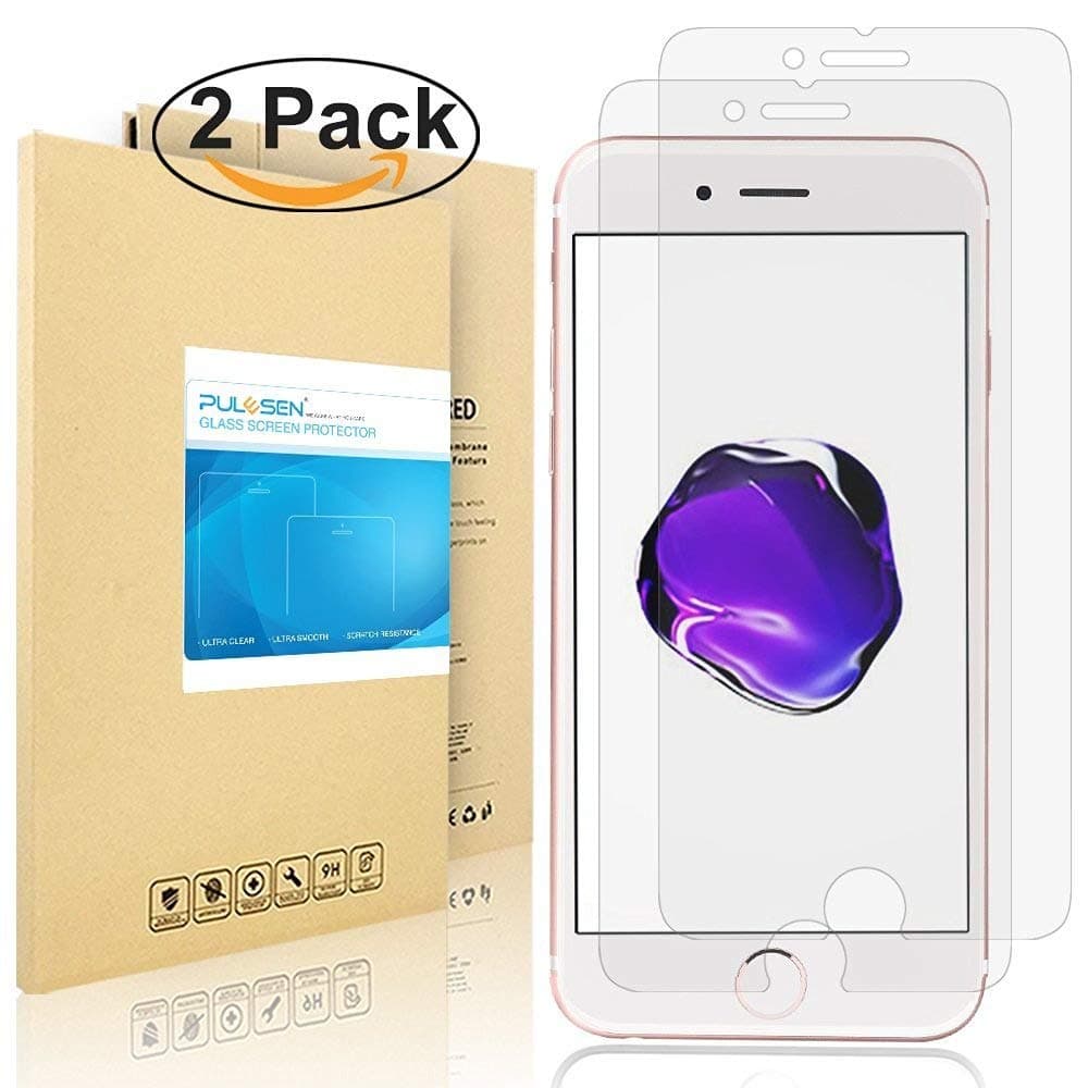 iPhone 7 Plus Screen Protector, PULESEN® [2-Pack][0.2mm] iPhone 7 Plus Tempered Glass Screen Protector [3D Touch Compatible] 2.5D/Ultra Clear Glass Screen Protector for iPhone 7 Plus-Lifetime Warranty