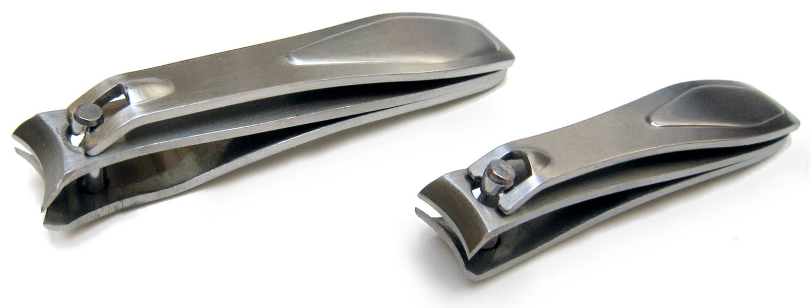 Swissco 2 Piece Stainless Steel Nail Clipper Set Matte Finish In PVC Box, 2 Count