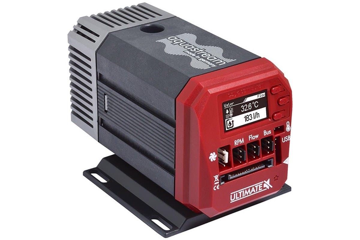 AquacomputerAquastream XT USB 12V Pumpe - Ultimate Version, OLED, black/red