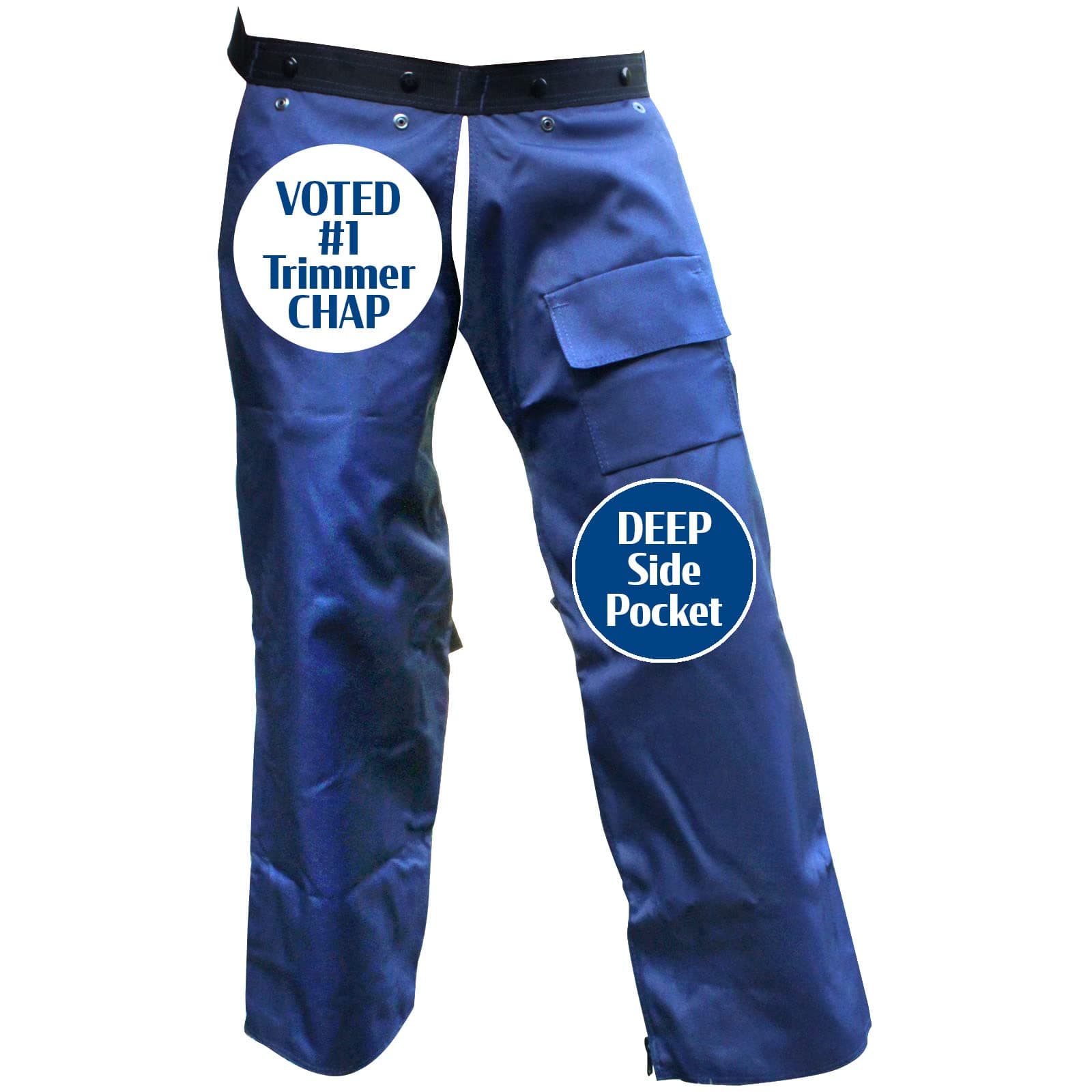 Cold Creek LoggersProtective Trimmer Safety Chaps, Navy Blue, Size Large