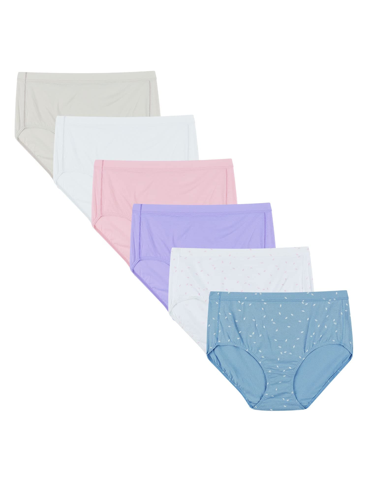Women's Jms Women's Cool Comfort Cotton Brief 6-pack Briefs (pack of 6)