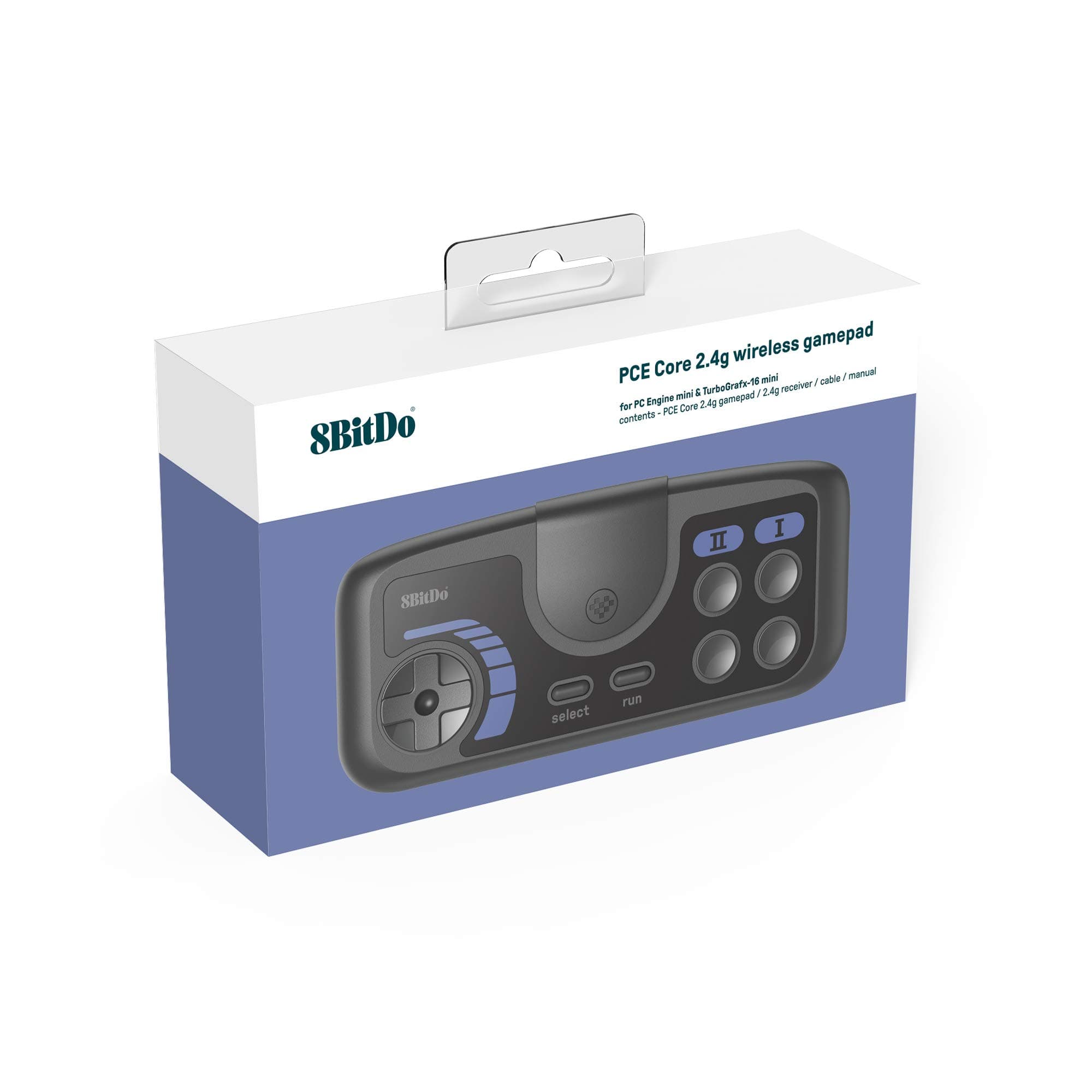 8Bitdo PCE Core 2.4G Wireless Gamepad for PC Engine Mini, PC Engine CoreGrafx Mini, TurboGrafx-16 Mini & Nintendo Switch (PCE Core Edition)