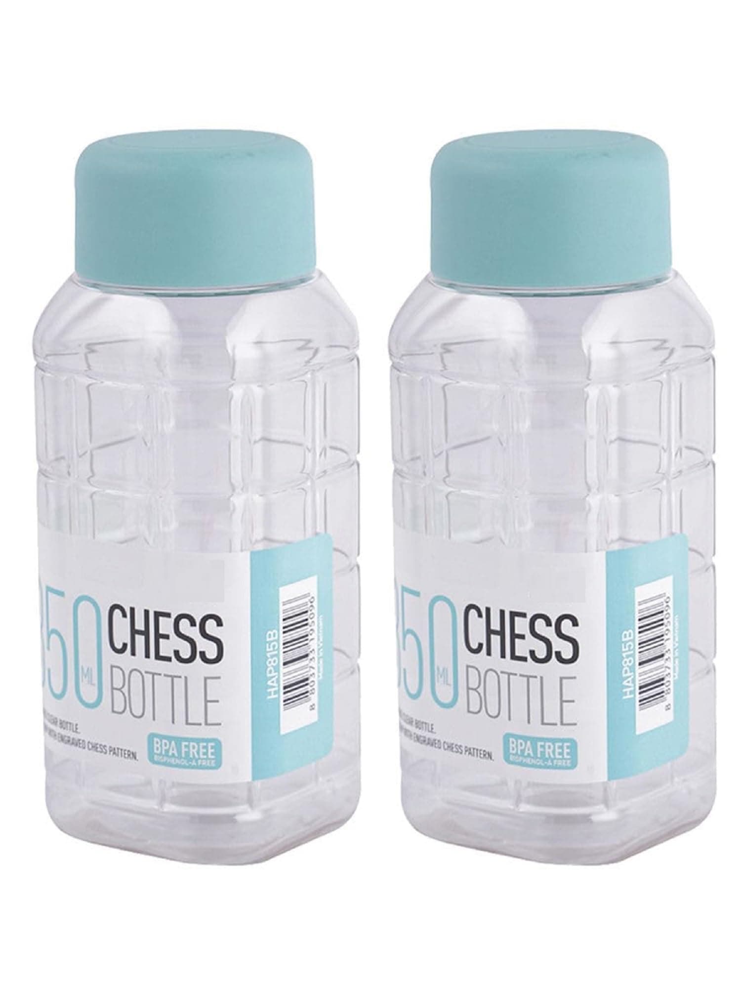 Small Bpa Free Plastic Water Bottle For office and School, Plastic PET Water Bottle For Kids & Adult- Cute Transparent Bottle For Water, Juice, Mojito (Pack Of 2, 350 ml)