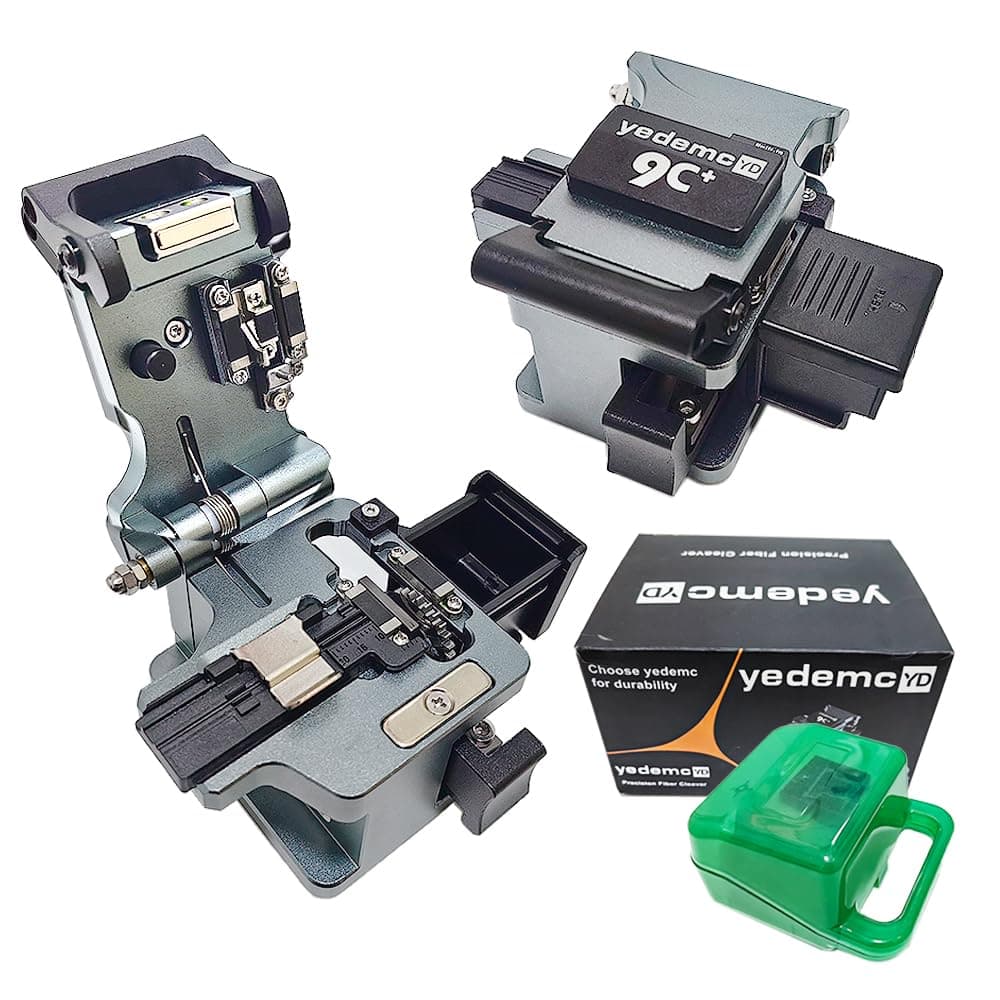 2024 New Mode 9C+ High Precision Fiber Cleaver with 24 Surface Blade and 3 in 1 Fiber Holder Automatic Return Knife FTTH Tooll