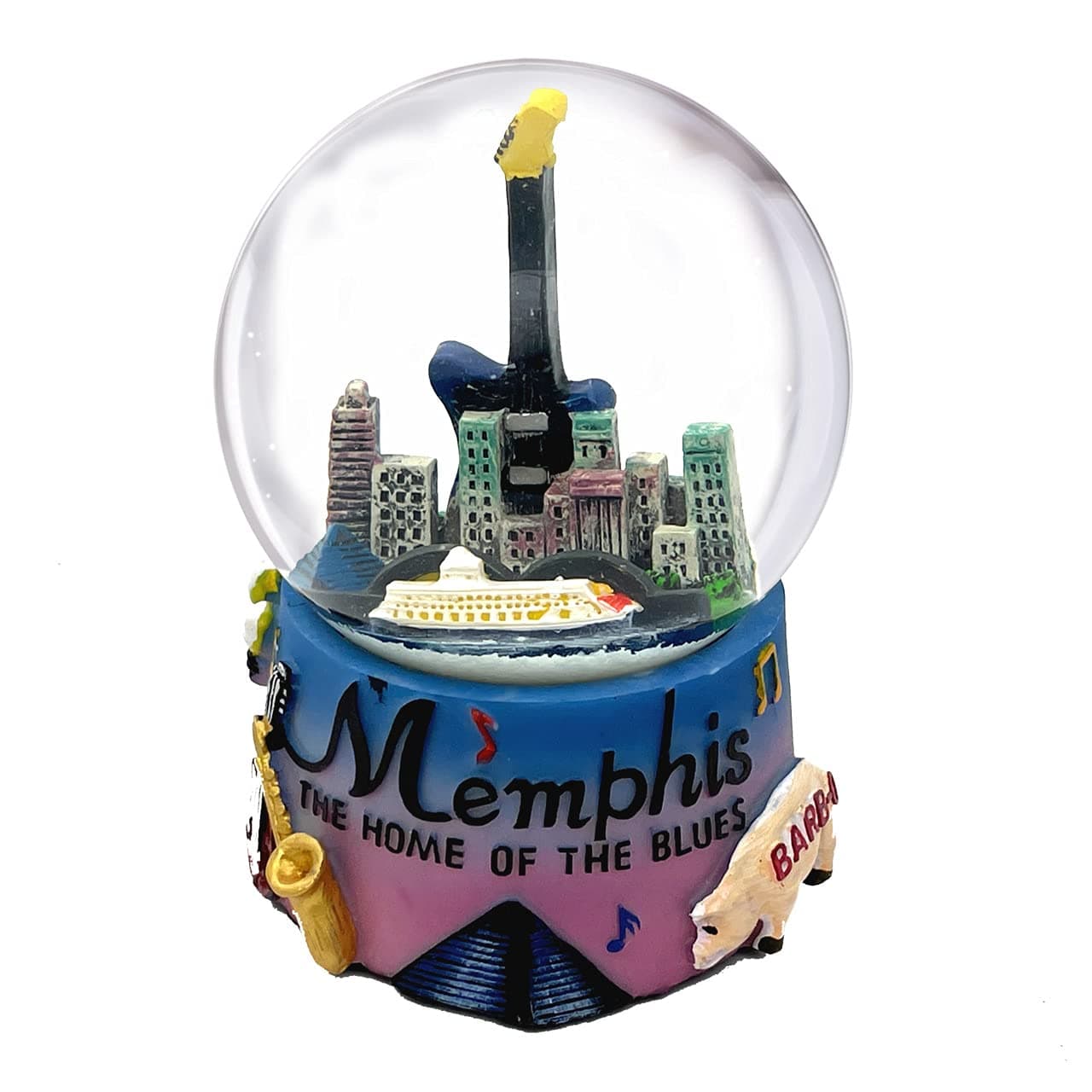 ZizoSign Me Up Memphis Tennessee Colourful Snow Globe 65mm