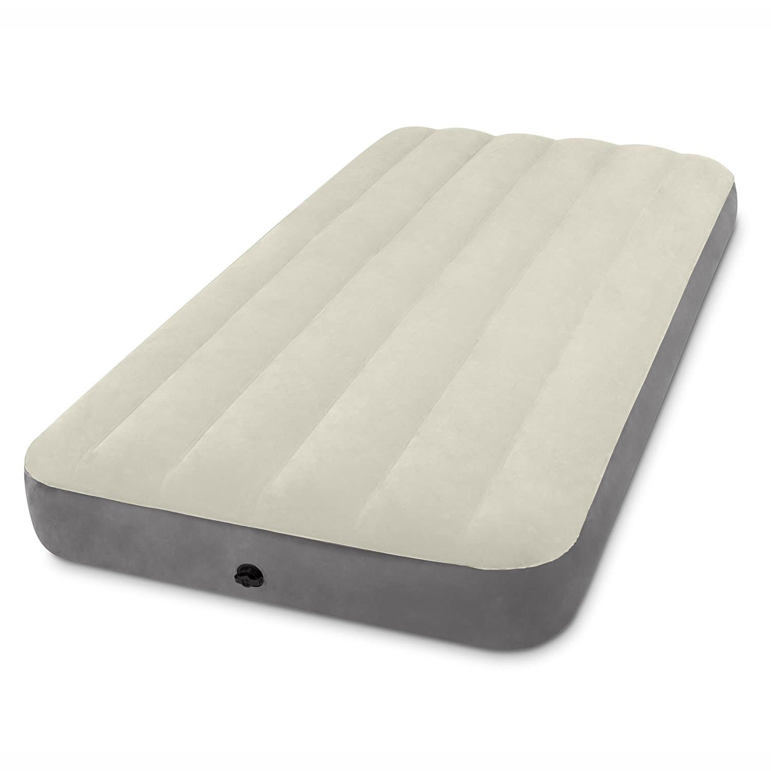 Intex Polyester Dura-Beam Standard Series Deluxe Single-High Airbed, Bed Height 10, Twin, Beige