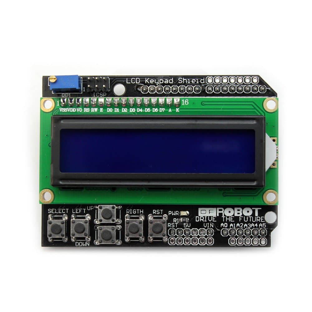 PowerArt New 1602 LCD Board Keypad Shield Blue Backlight For Arduino Duemilanove Robot?