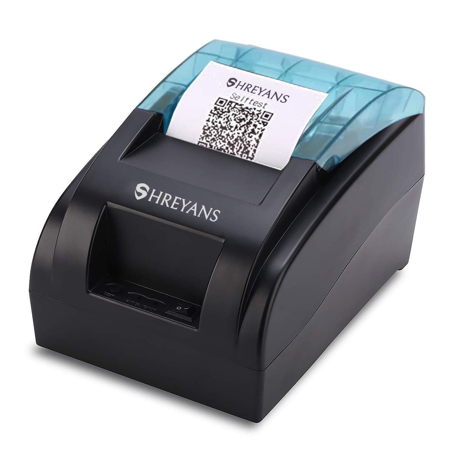 Shreyans 58mm USB+Bluetooth Direct Thermal Reciept Printer | Useful for Billing in Hotels Shops Restaurants Malls Supermarkets Warehouses and much More (No Battery Backup)