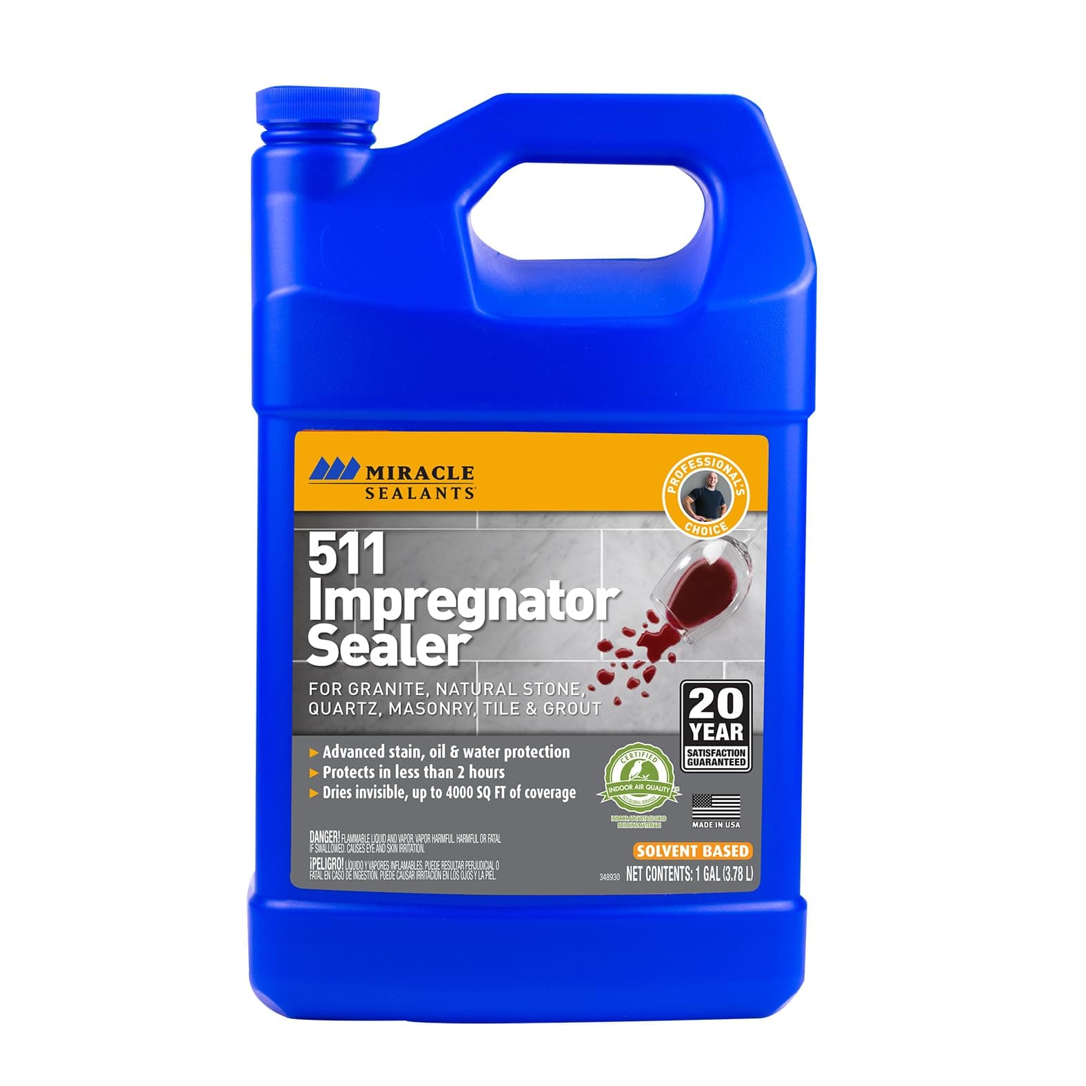 511 Impregnator Advanced Penetrating Sealer for Countertops, Stone, Tile & Grout, Gallon