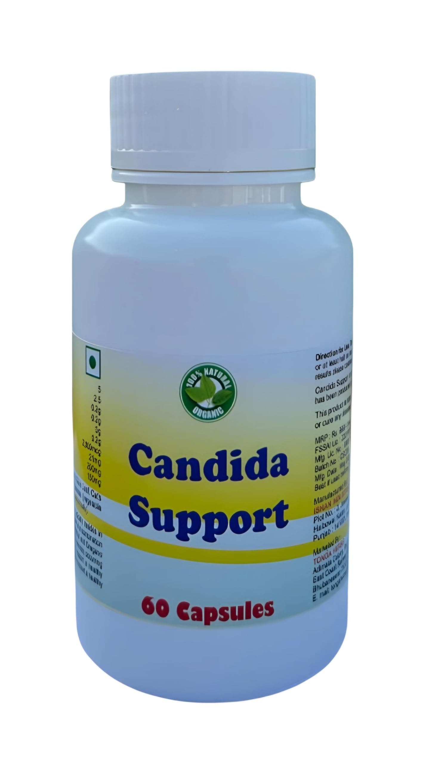 CANDIDA SUPPORT CAPSULES - 60 CAPSULES (BUY ONE GET SAME 50ML DROPS FREE)