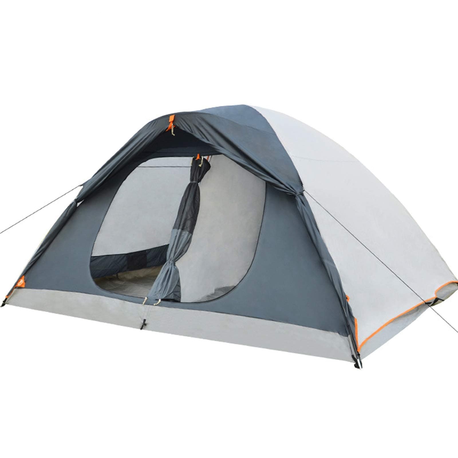 jklj Frame Tents Camping Equipment Supplies Dressing Beach Sunshade Canopy 5-8 People Tent Outdoor Double Room Explorer Big Tent Ideal for Camping Hiking Outdoor (Color : Gray, Size : Medium)