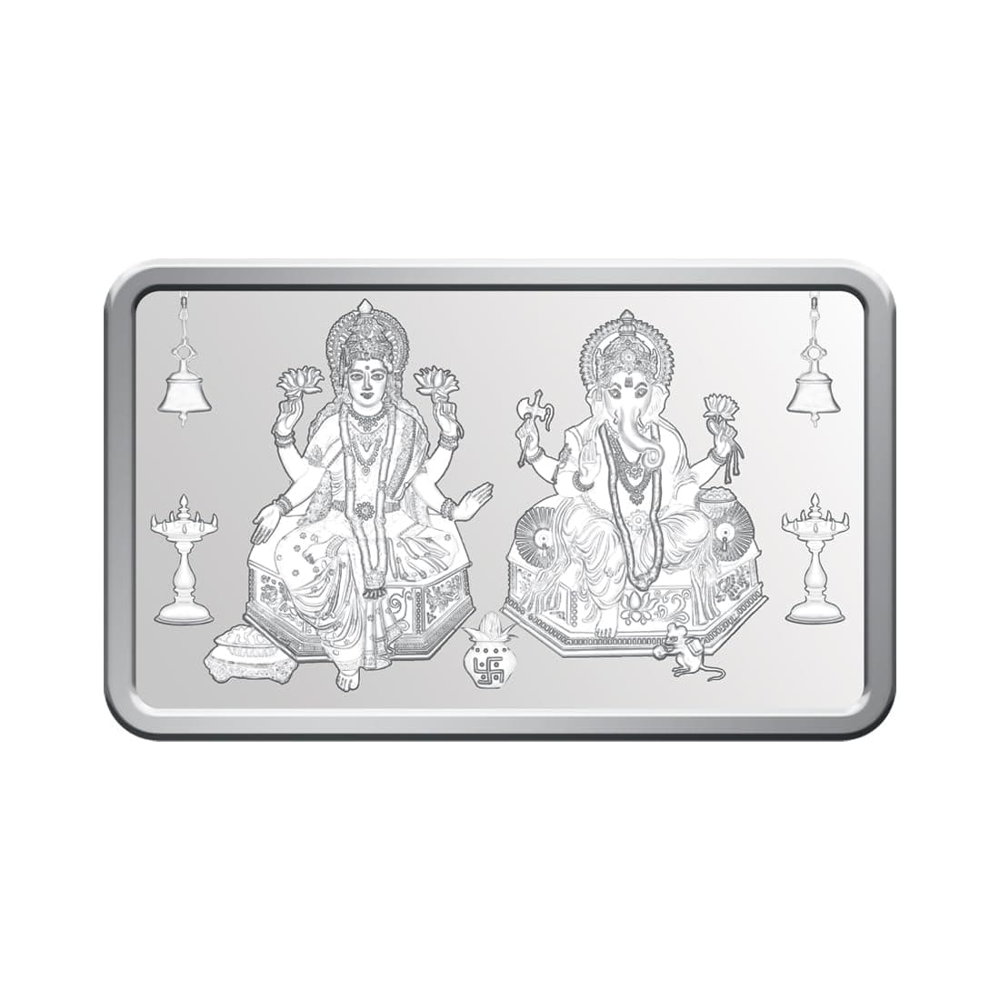 100g (999.9) Lakshmi & Ganesh Silver Bar