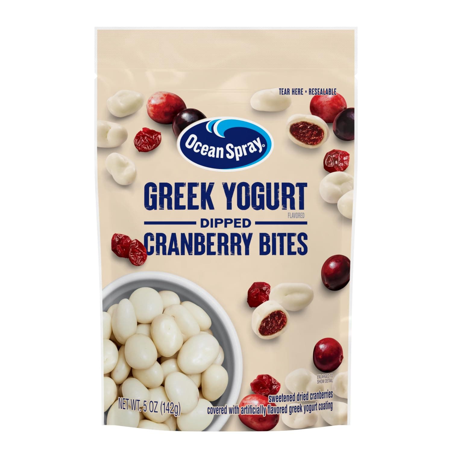 Ocean Spray Craisins Dried Cranberries, Greek Yogurt Covered, 5 Ounce (Pack of 12)