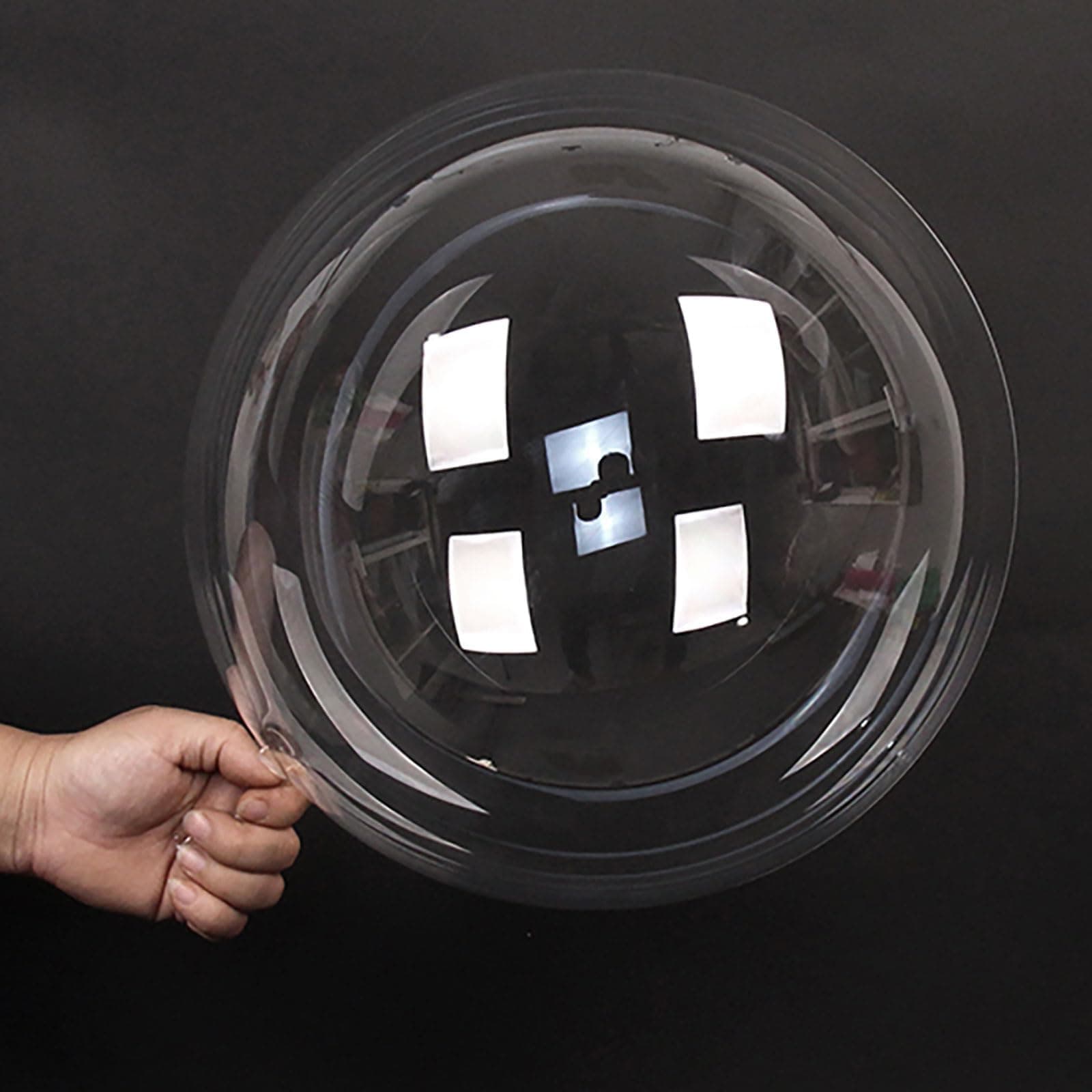 10 Pcs 24inches Bobo Balloons, Bubble Transparent Balloons Clear Round Crystal Balloon Fillable Clear Balloon for Photo Shoot DIY Party Wedding Anniversary Festival Romantic Decora