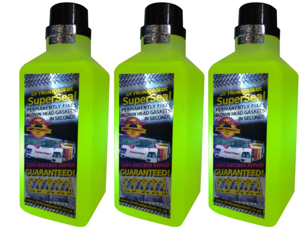 3x500ml DrH Super Seal™ - Quality Head Gasket Seal & Engine Block Repair - Liquid Sealer - Dr Headgasket™ Combustion Leak Sealer FIX + + FREE COOLANT COMPATIBILITY TEST