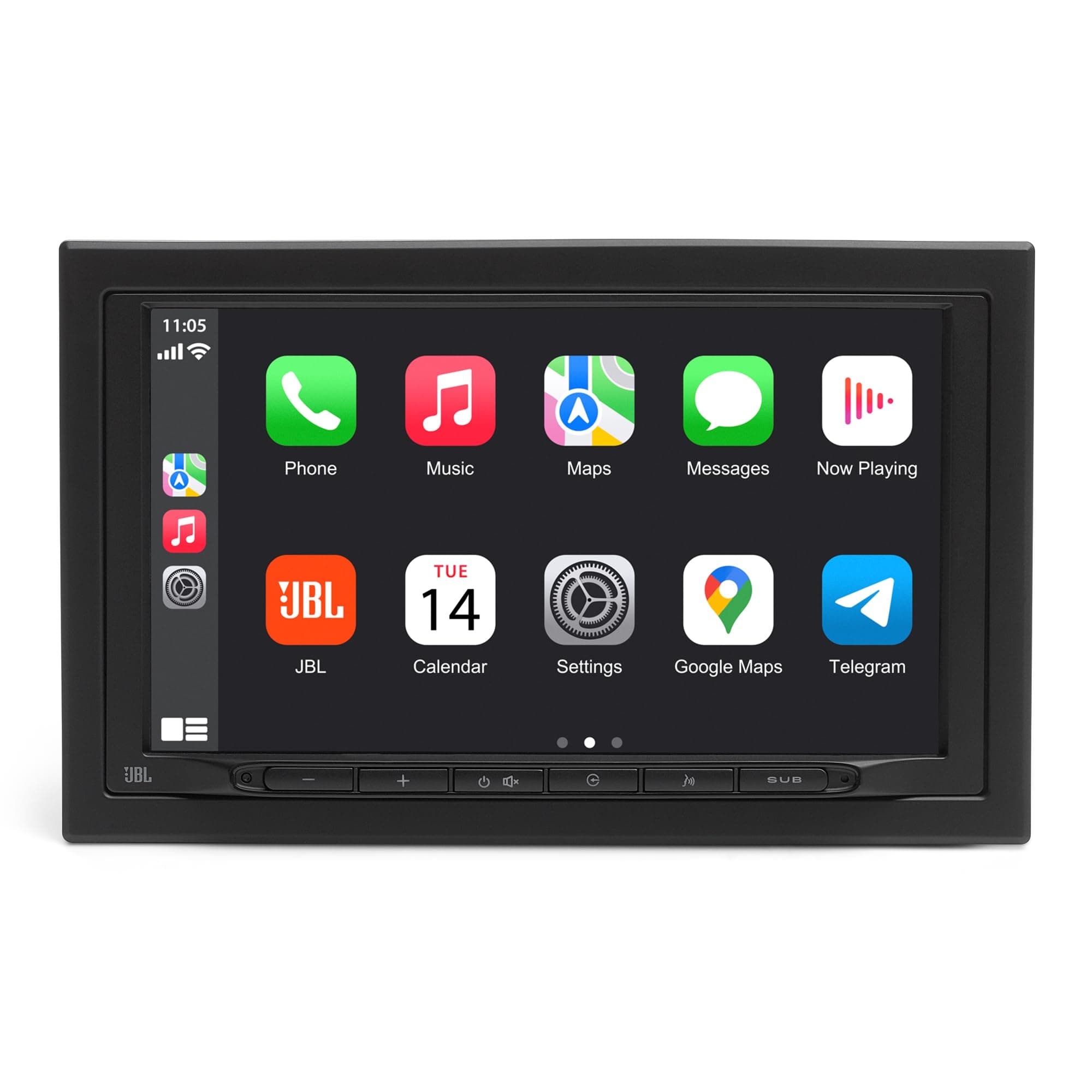 Legend 700 2-DIN 7" Touchscreen Car Stereo with Wireless Apple CarPlay & Android Auto, Bluetooth, 4x50W Output, 16-Band EQ, Subwoofer Control, DAB/DAB+ Radio, and 6 Preamp Outputs