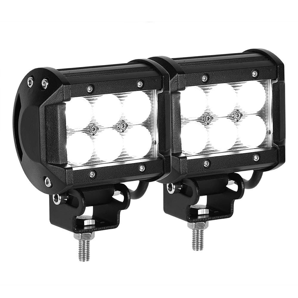 Sanven 2 X Cree Light Bar 4" 18w Spot Motorcycle LED Work ATV Offroad Fog Driving