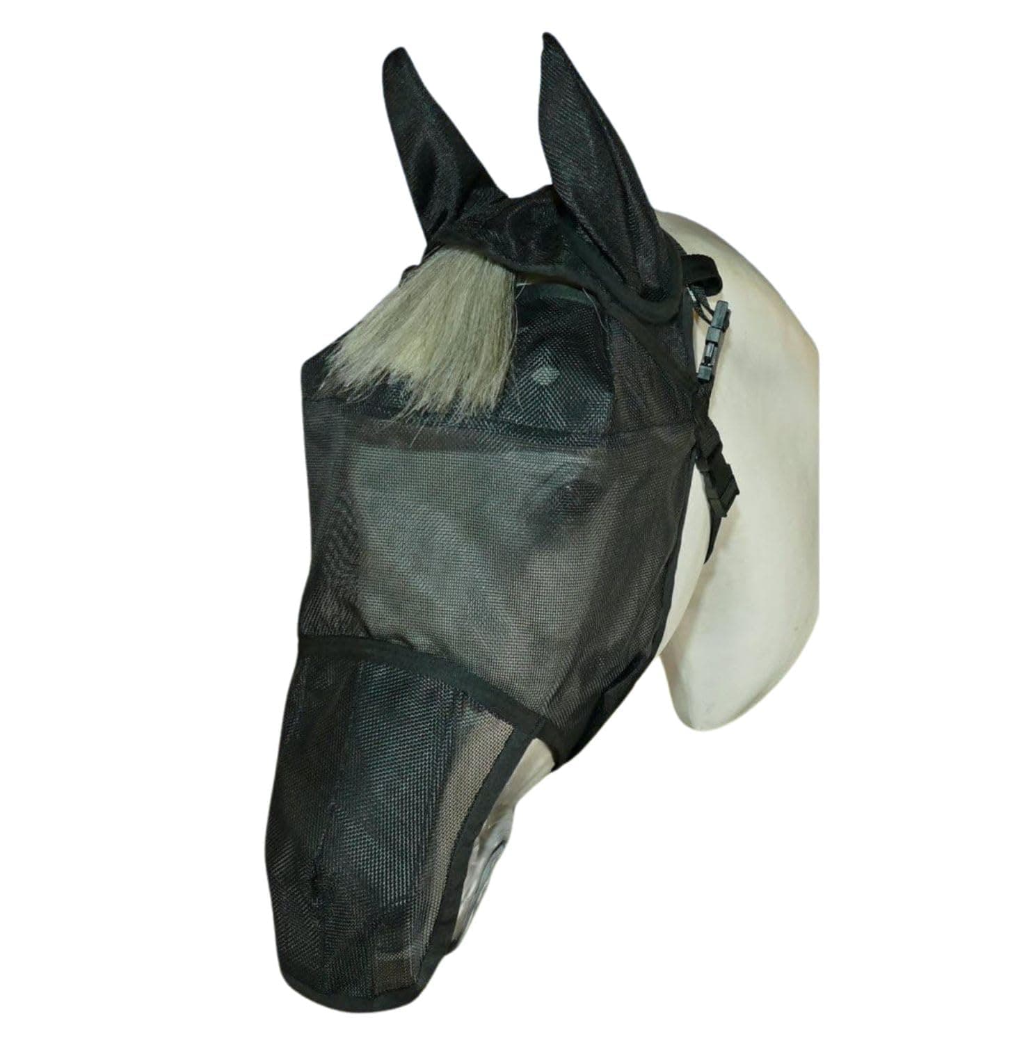 EquiVizor 95% UV Eye Protection (Full) Horse Fly Mask with Ears/Nose. Helps with Uveitis, Corneal Ulcer, Light Sensitive. Designed to Stay On Your Horse, Off The Ground.