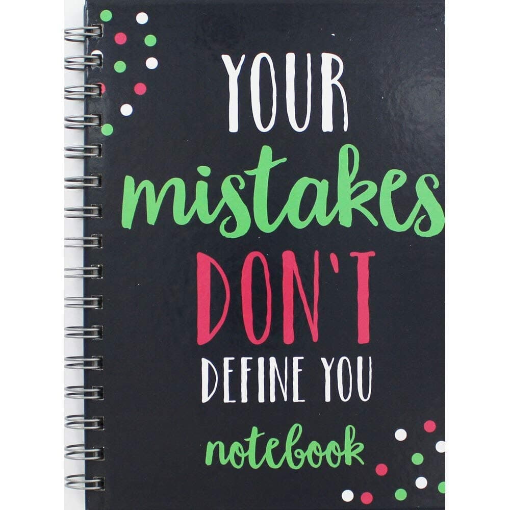 A5 Wiro Mistakes Dont Define Lined Notebook