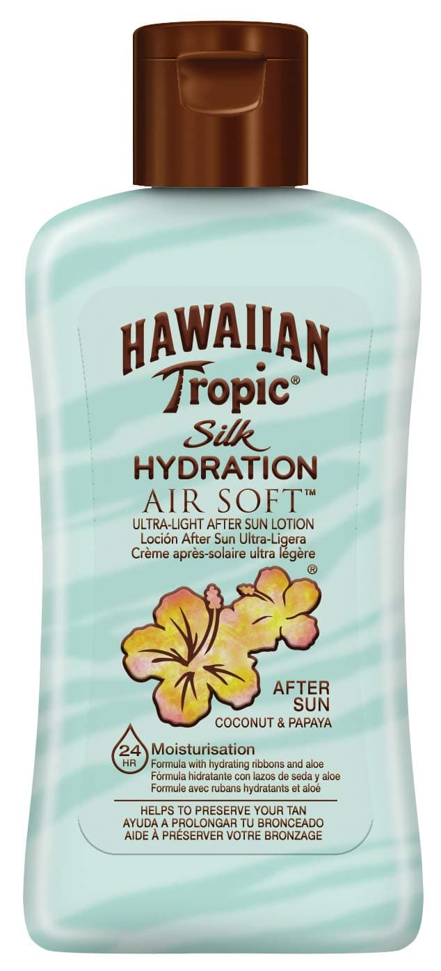Hawaiian Tropic Silk Hydration Air Soft After Sun Lotion Coconut Papaya Mini, 60 ml, Pack of 2