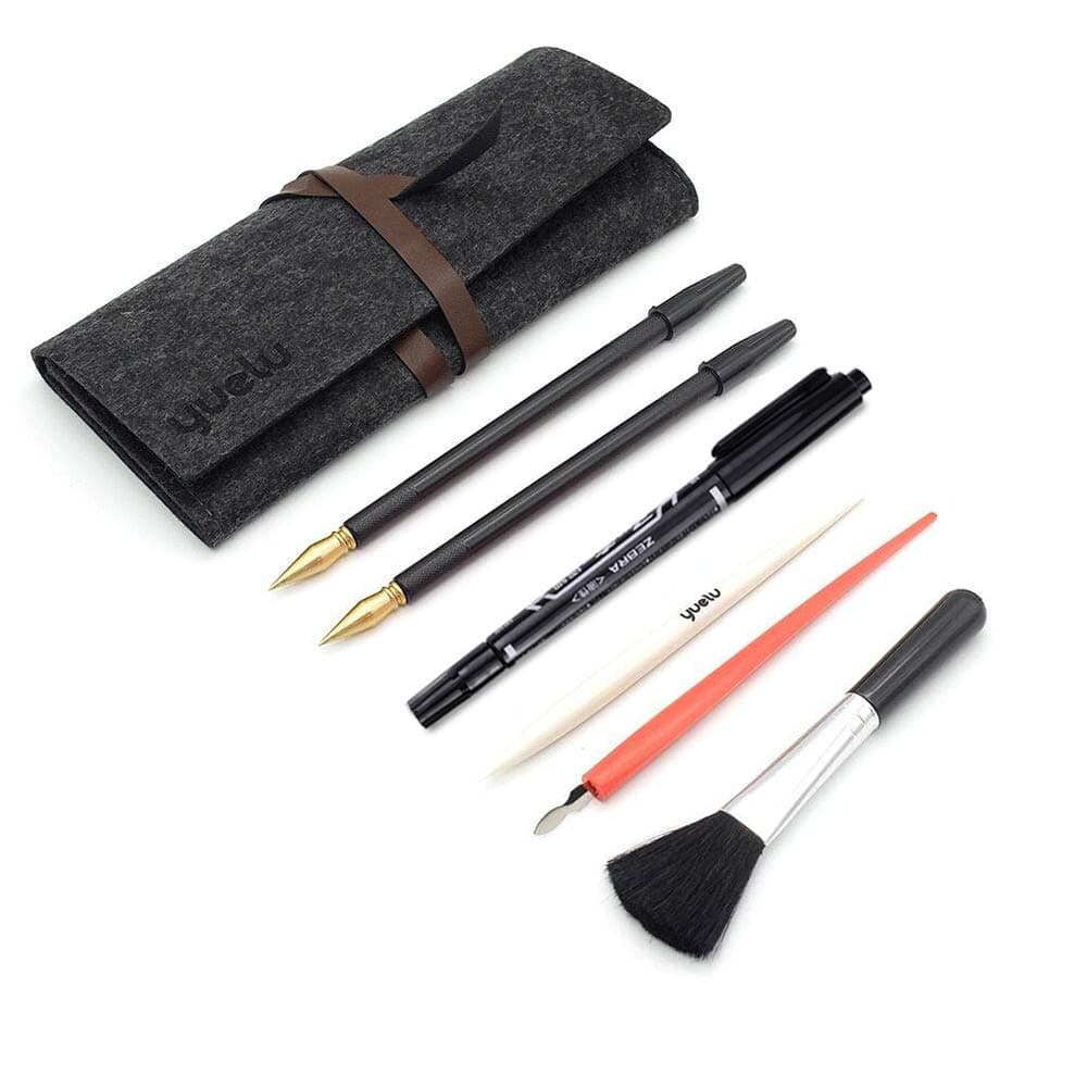 Scratch Art Tools, 7 PCS Painting Drawing Arts Tools Set, Stylus,Tools Bag, Small Scraper, Clean Brush, Repair Pen