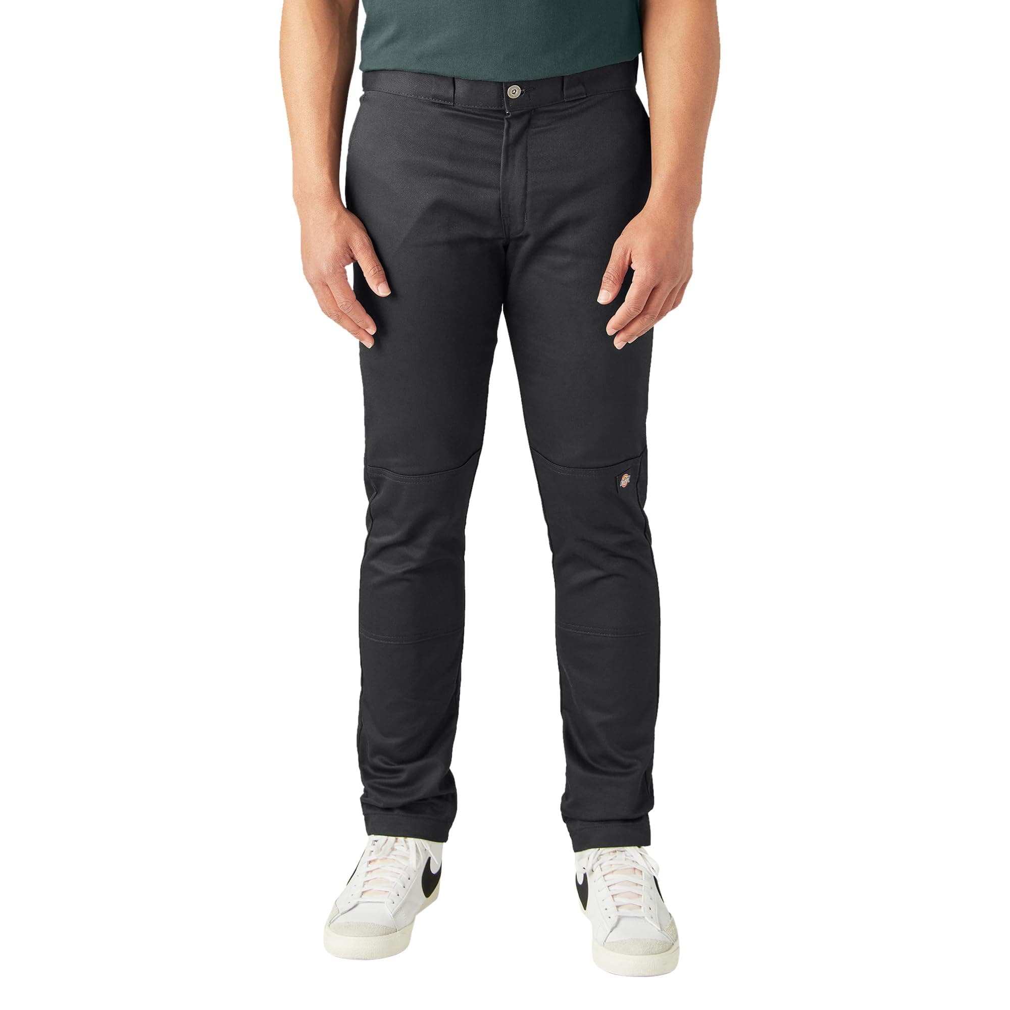 Men's Skinny Straight Double Knee Work Pants