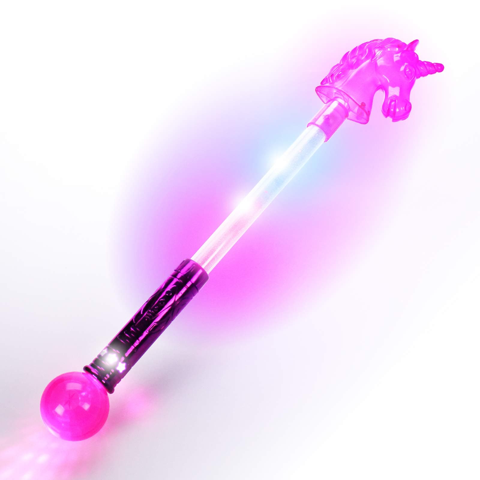 The Glow Company Light Up Flashing 20" Unicorn Wand Sword (1 Pack)