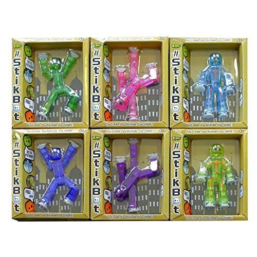 Toy Shed Stikbots for 6-Color Action Figure, Pack of 6 by Toy Shed