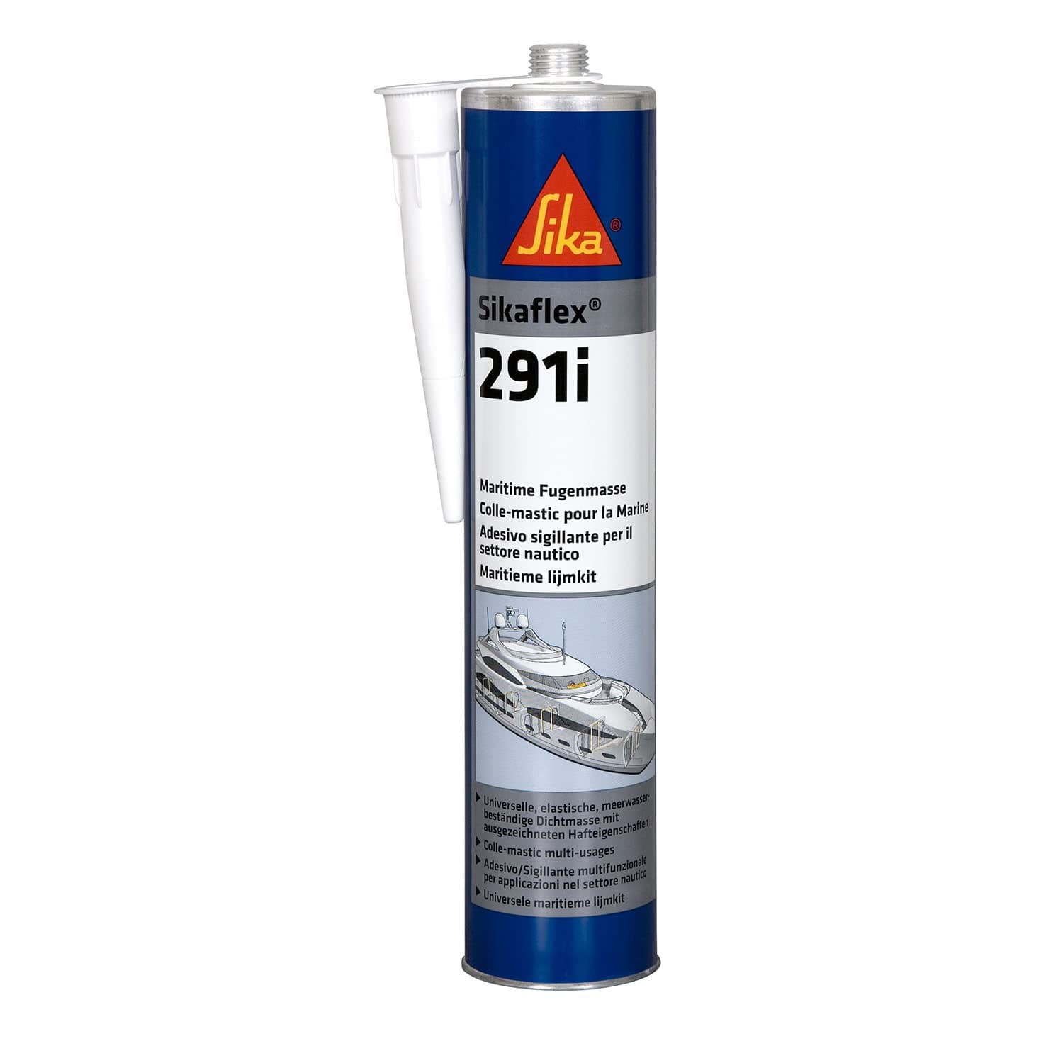 SIKA - Sealant glue - Sikaflex-291i - White - Multifunctional Adhesive Sealant For Marine Applications - Highly Elastic - Interior Use - For Boats - 300ml