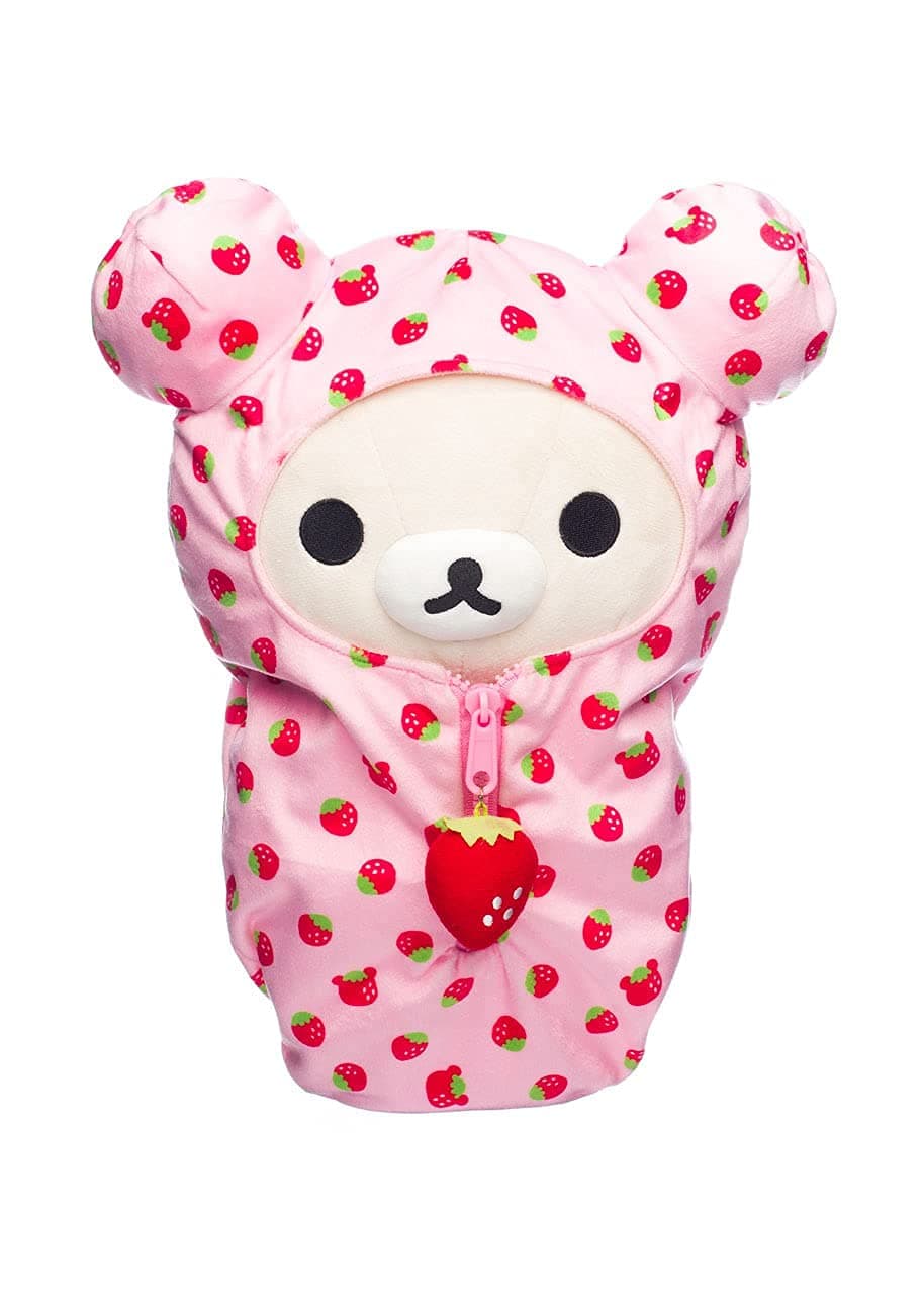 San-X Original Rilakkuma Sleeping Bag Plush Series (Korilakkuma - Strawberry)