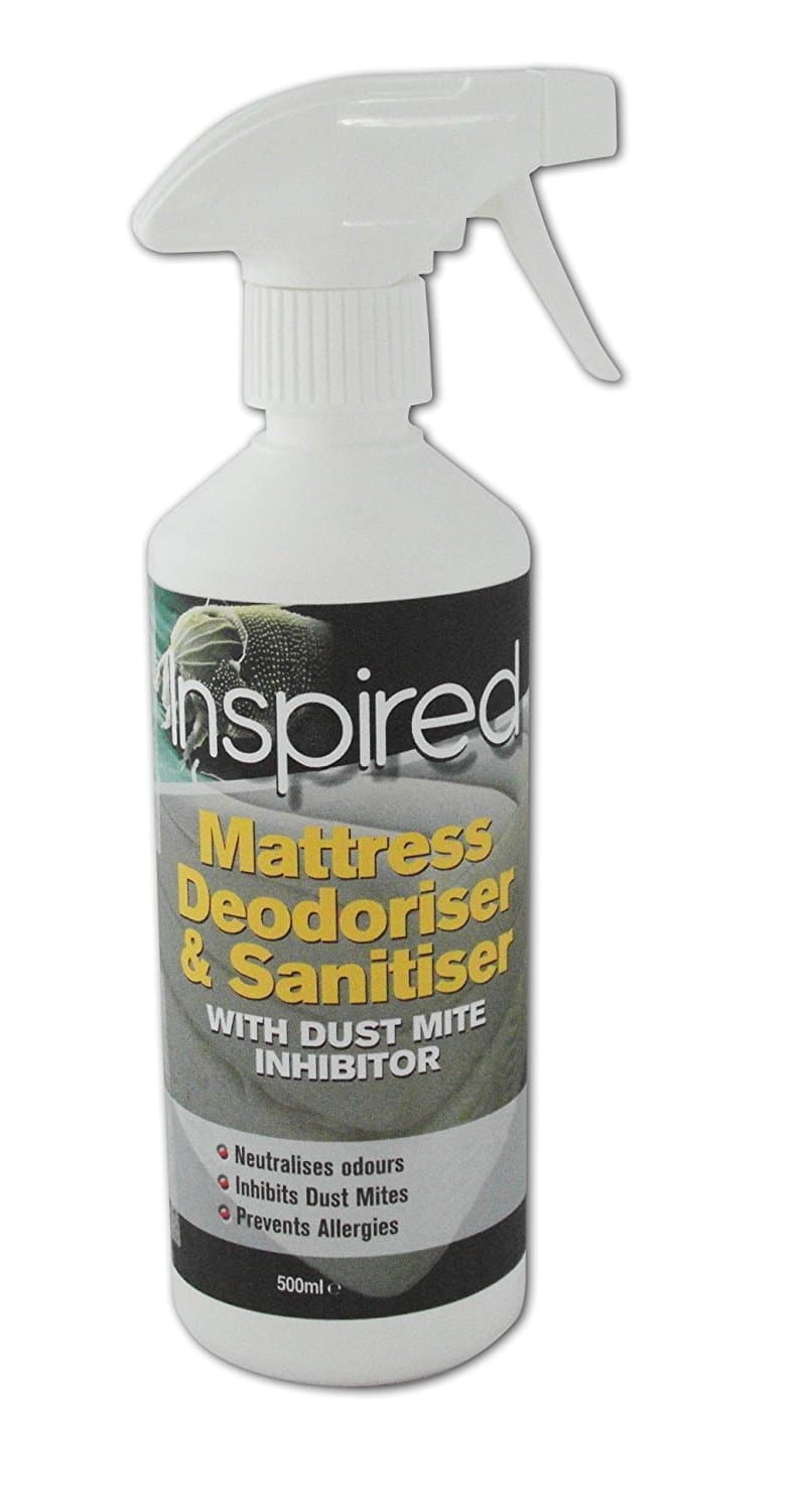 Inspired Mattress Deodoriser & Sanitiser Spray 500 ml - Bacteria-Killing Odour Remover & Dust Mite Inhibitor for Mattresses, Bedding & Upholstery - Fresh, Hygienic Home Care
